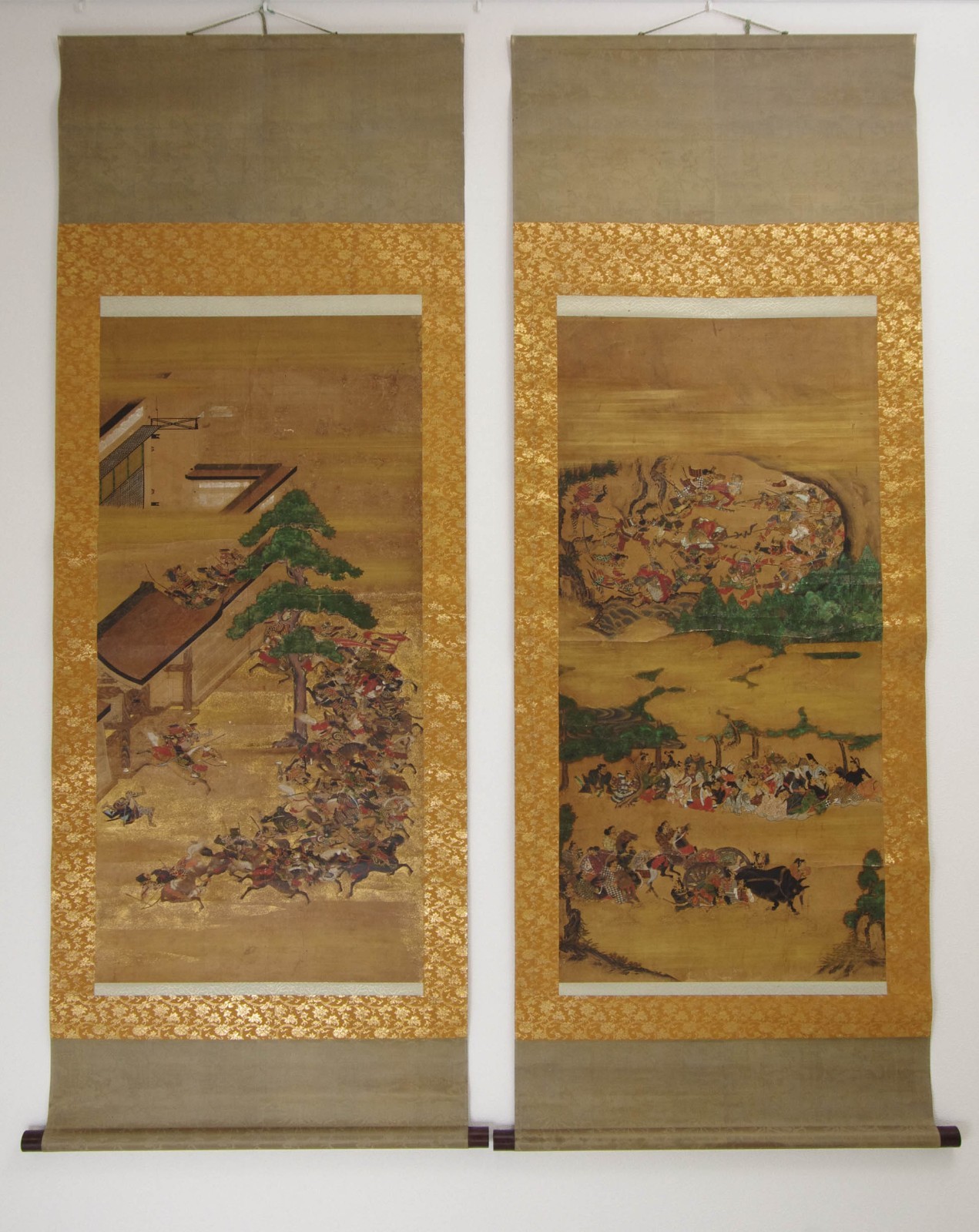 Japanese Hanging scroll Kakejiku ArtPainting Eitoku Kano Demon Slaying Oni Yokai