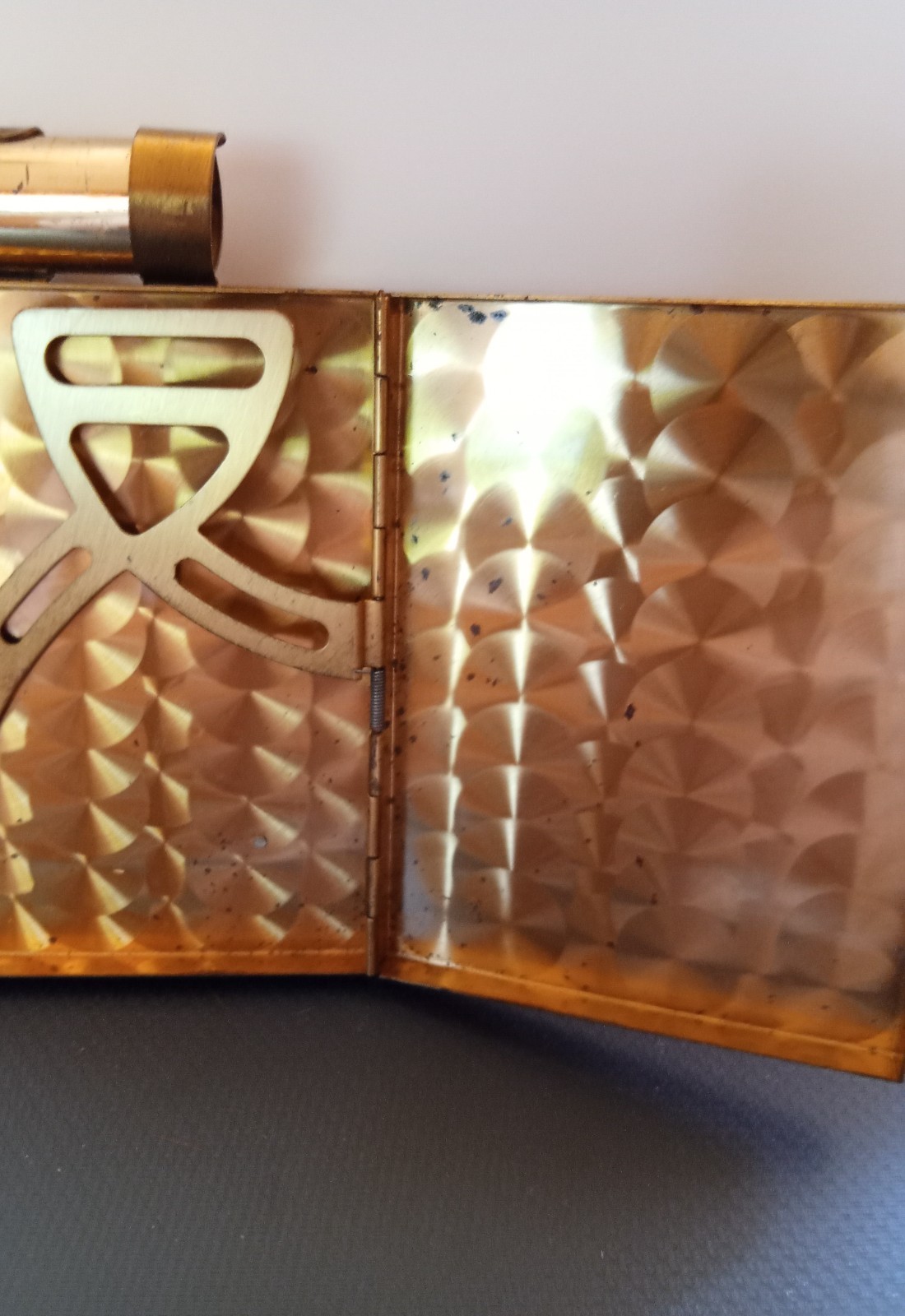 RARE VINTAGE 1940's WOVEN METAL COMPACT/EVENING BAG/PURSE RARE VINTAGE 1940's WOVEN METAL COMPACT/EVENING BAG/PURSE