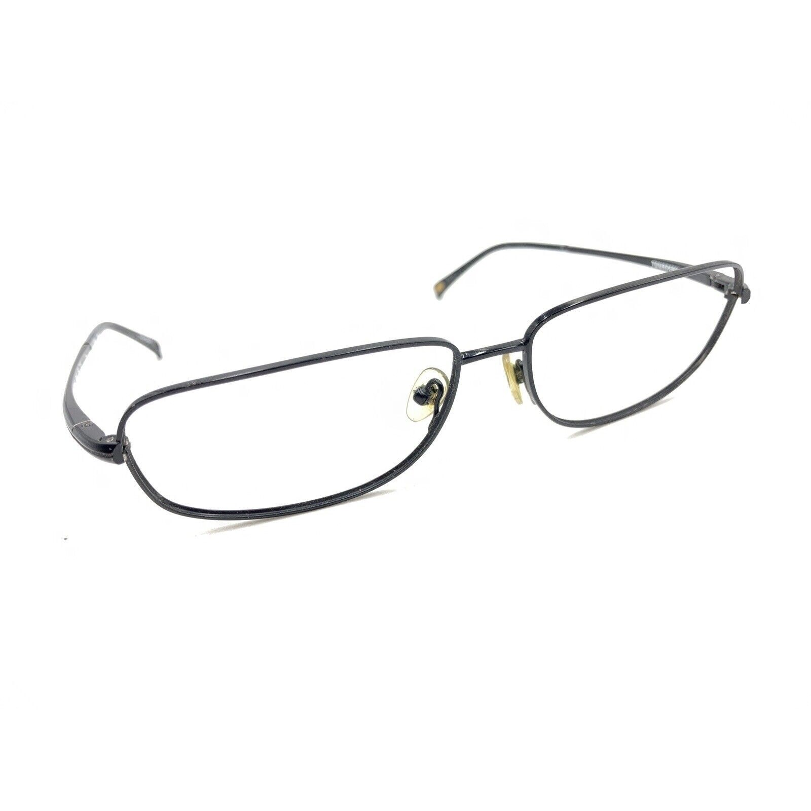 Tourneau TS16 BLK Black Rectangle Eyeglasses Frames 59-15 140 Designer Men Women