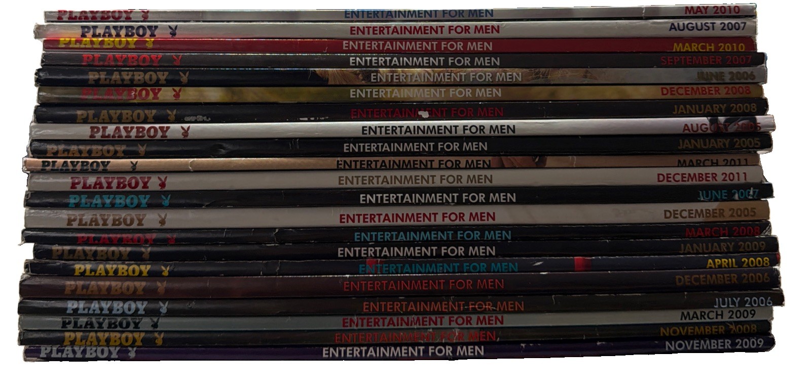 Lot Of 21 Playboy Magazines Entertainment For Men 2005-2011 Marilyn Monroe GOOD