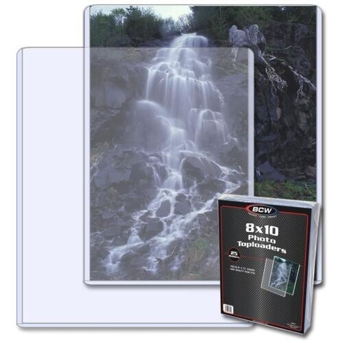 Case of 250 BCW 8 x 10 Hard Plastic Rigid Topload Photo Holders 8x10 toploaders Case of 250 BCW 8 x 10 Hard Plastic Rigid Topload Photo Holders 8x10 toploaders