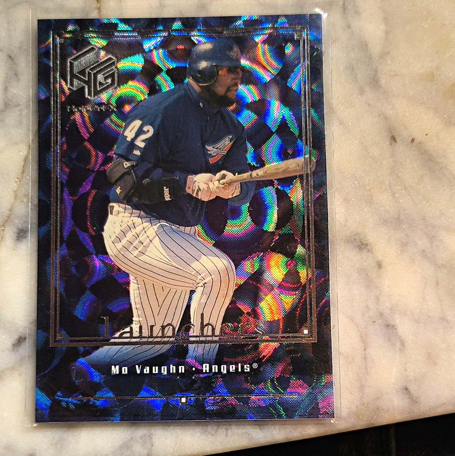 Upper Deck 1999 HoloGrFX Mo Vaughn #L5 Launchers Gold Angels Insert Upper Deck 1999 HoloGrFX Mo Vaughn #L5 Launchers Gold Angels Insert