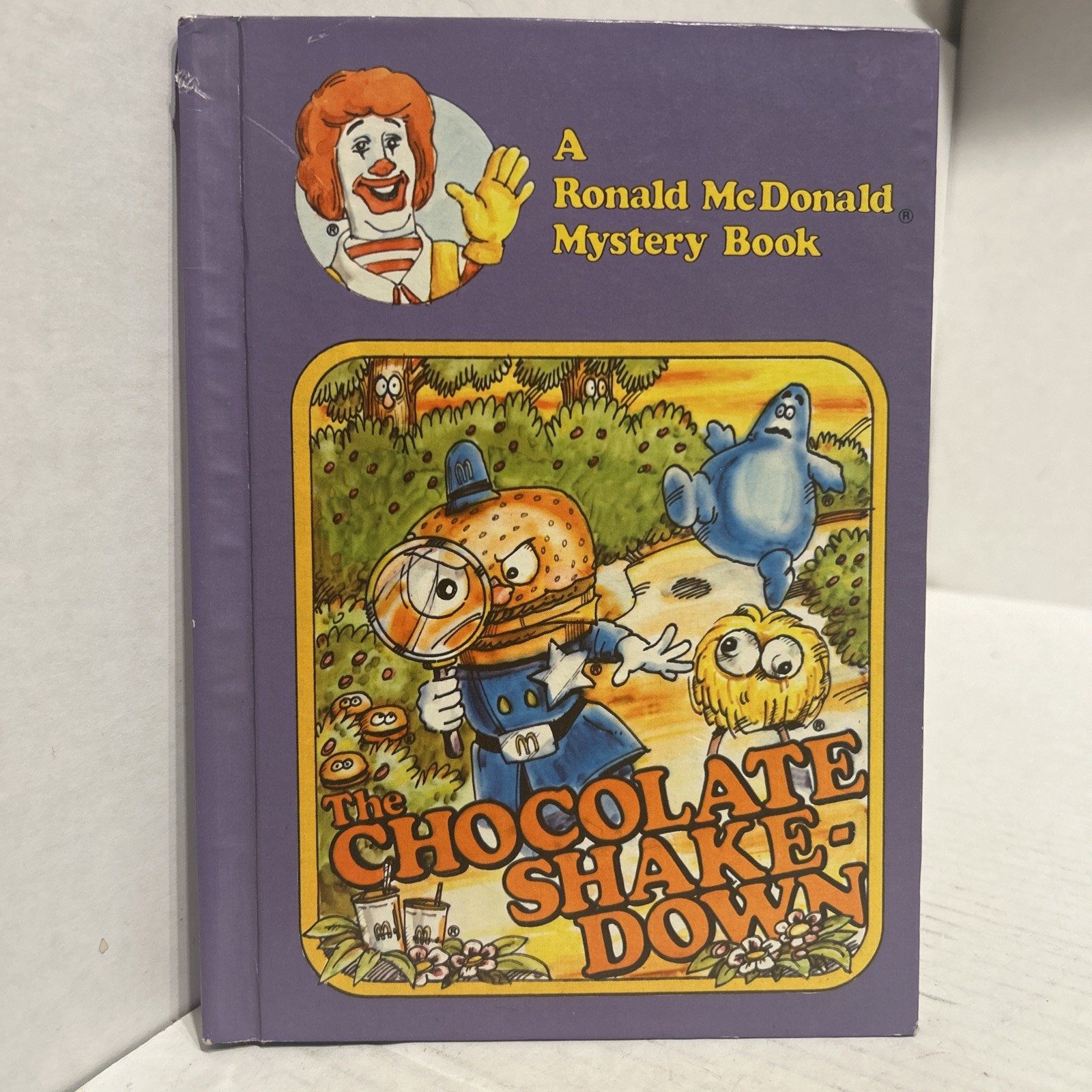 Vintage 1976 McDonald’s Ronald McDonald Mystery Book Chocolate Shake-Down HC