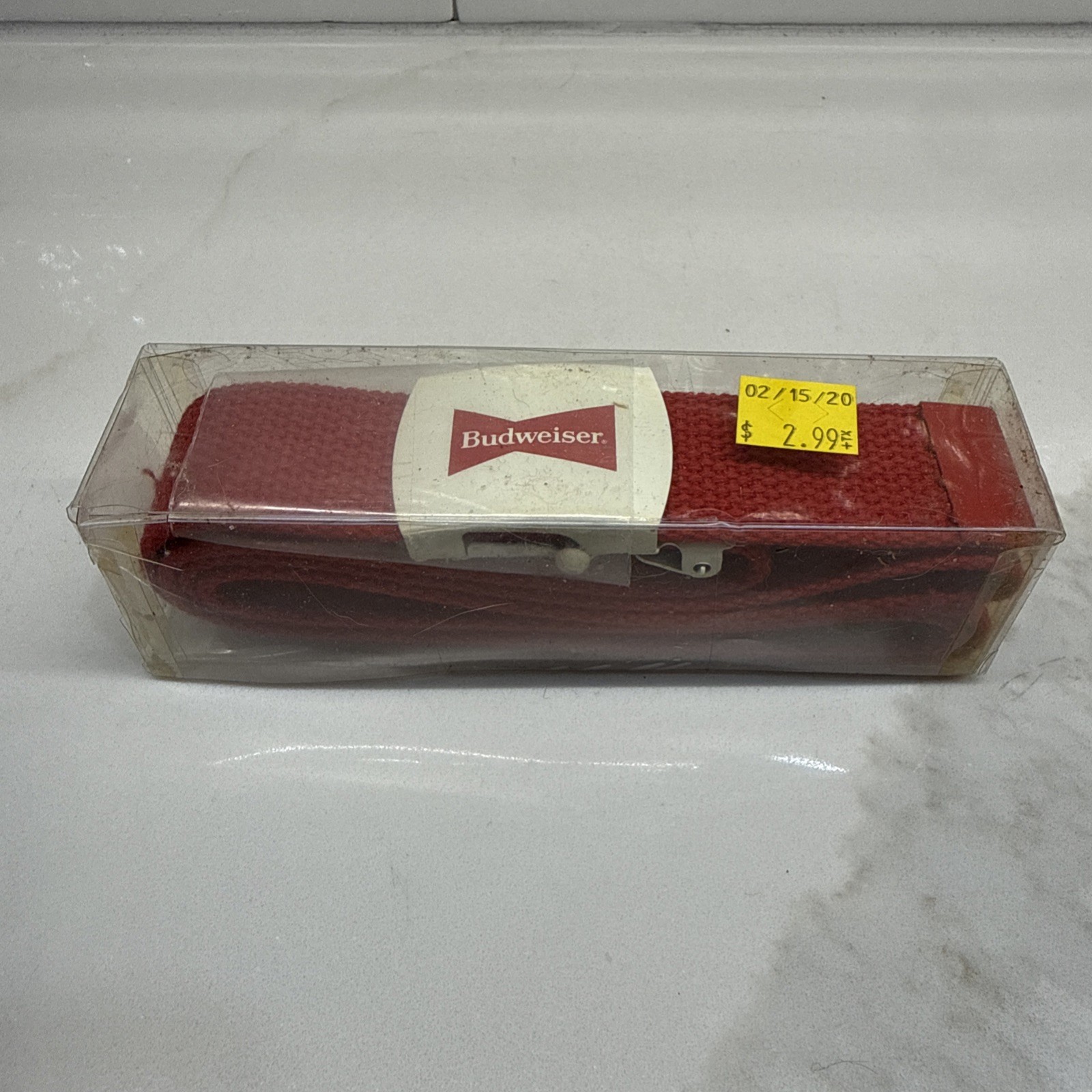 Budweiser Red Belt Official Product Breweriana Beer Collectible NOS New FastShip