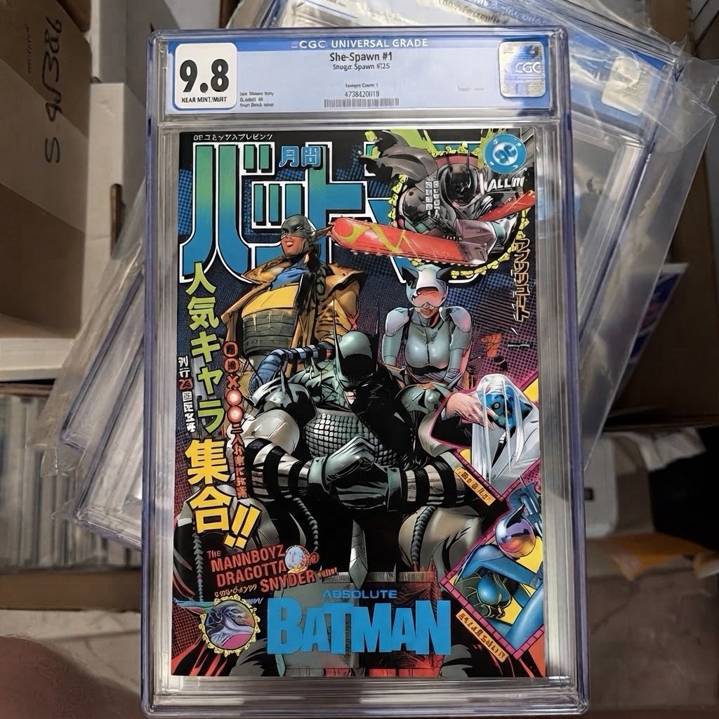 ABSOLUTE BATMAN #25 Cgc 9.8 CVR L CLAY MANN FOIL VAR PRESALE 10/28/26ship Jan ABSOLUTE BATMAN #25 Cgc 9.8 CVR L CLAY MANN FOIL VAR PRESALE 10/28/26ship Jan