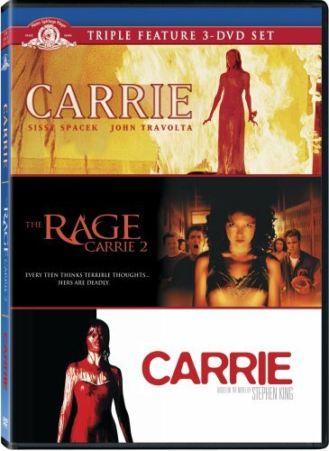 CARRIE + THE RAGE CARRIE 2 + CARRIE REMAKE New 3 DVD Set Triple Feature