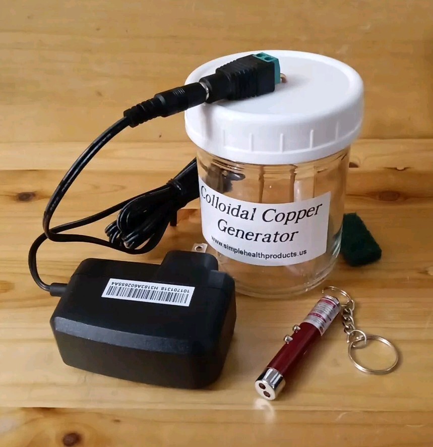 12ga. Colloidal Copper Generator 99.9% Pure Copper, 8oz jar 12ga. Colloidal Copper Generator 99.9% Pure Copper, 8oz jar