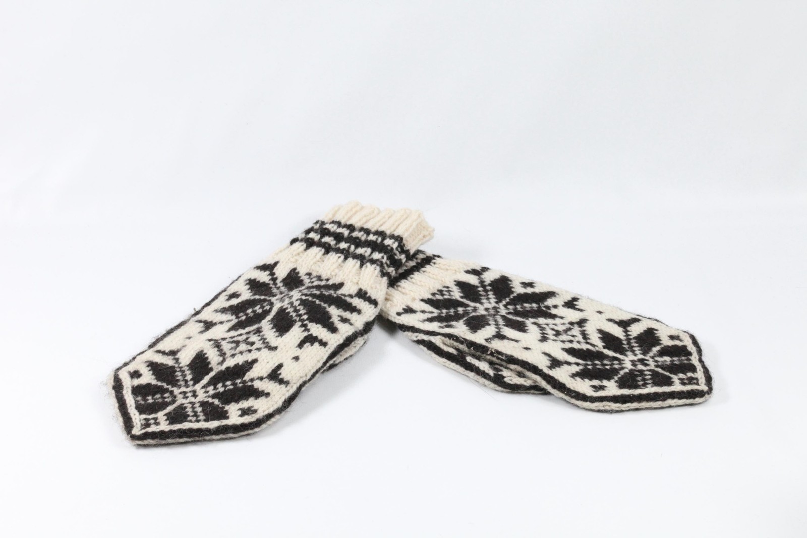 Norwegian Wool Selbu Gloves | Vintage Handmade Wool Gloves | Winter Clothes |