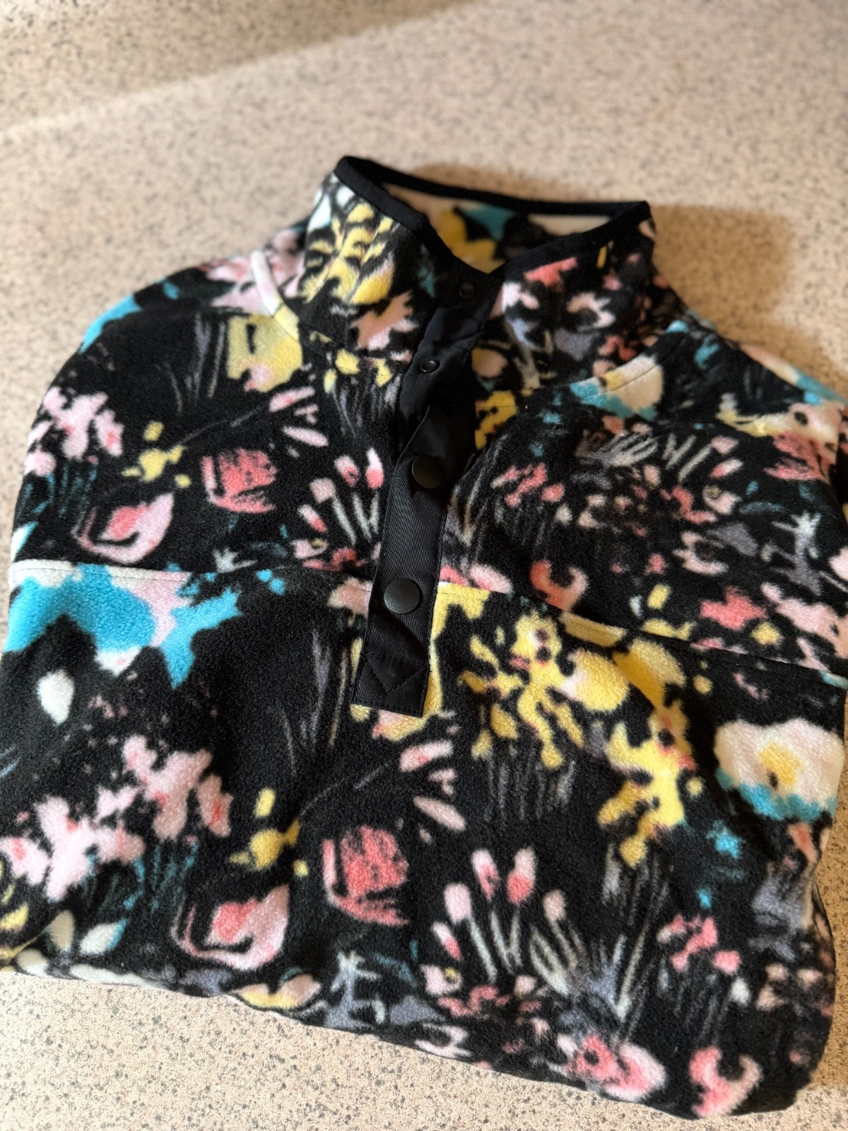 NWOT Vera Bradley Artists Garden Sporty Fleece Pullover - Size Large