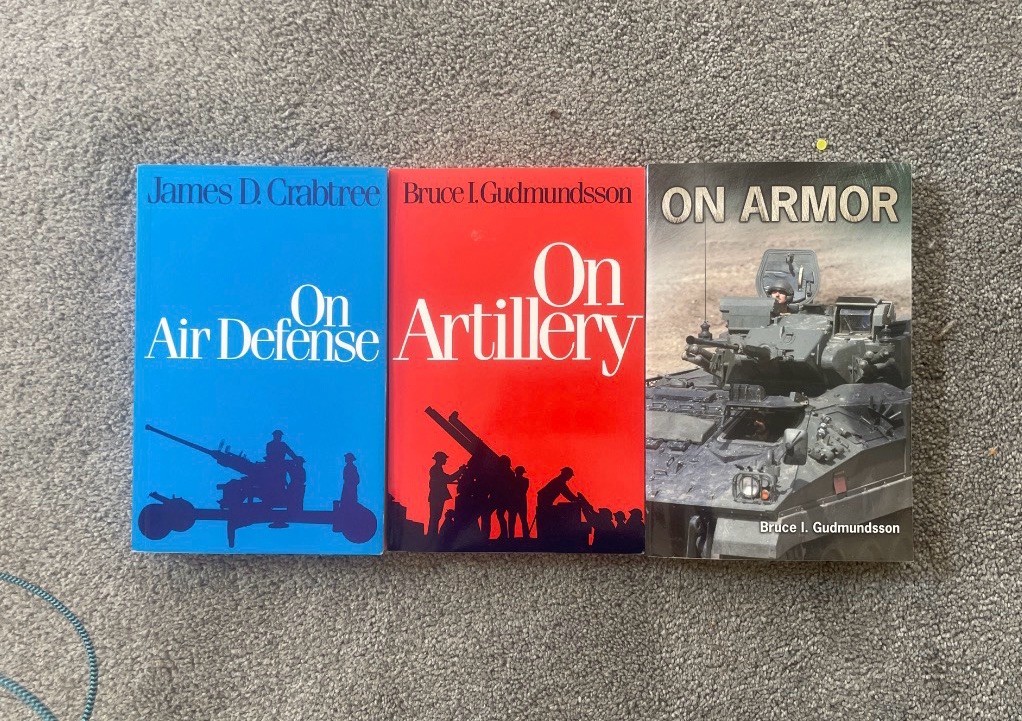 On Armor Artillery Air Defense 3-Book Lot Praeger Military 1st Prints