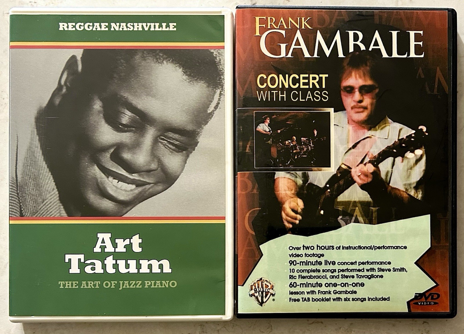 Jazz DVD Lot Art Tatum Art of Jazz Piano Frank Gambale Concert with Class