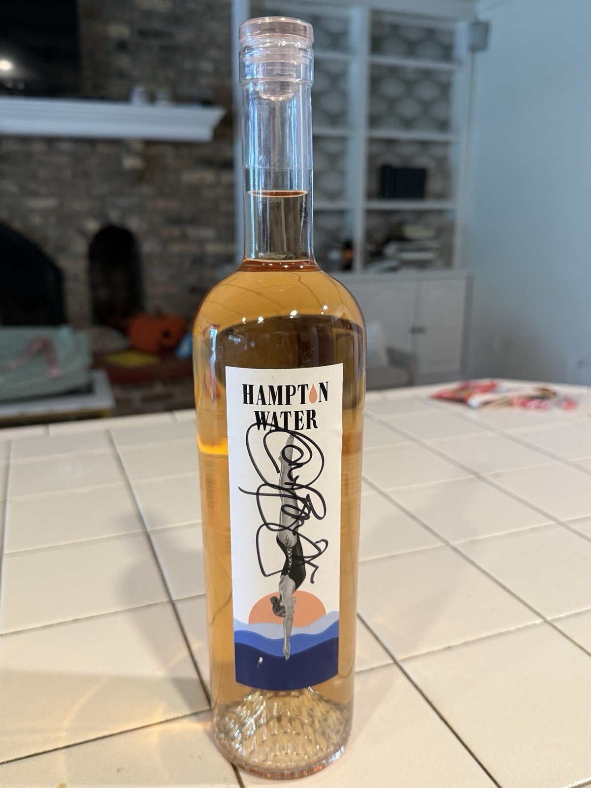Jon Bon Jovian Signed Bottle Of Hampton water Jon Bon Jovian Signed Bottle Of Hampton water