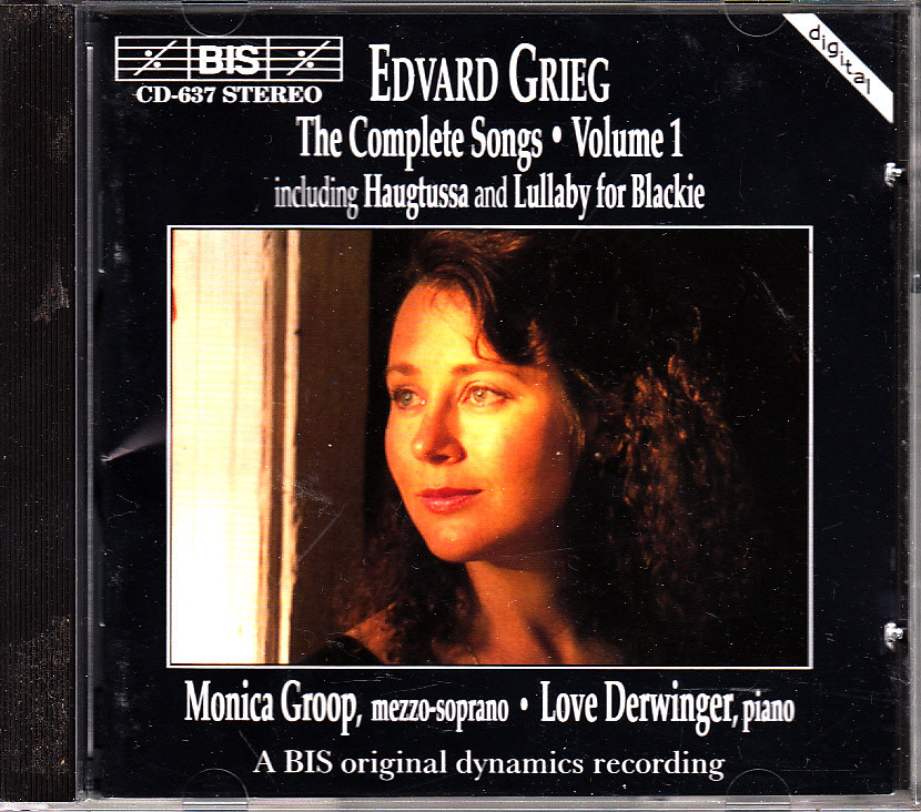 Grieg: The Complete Songs, Vol. 1 (CD, Oct-1994, BIS (Sweden))