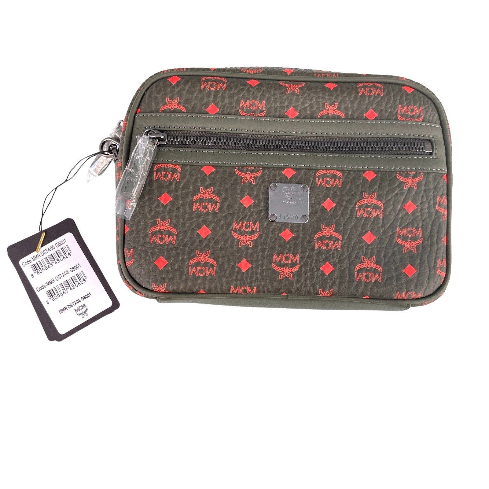 MCM AREN VISETOS CROSSBODY BAG WINTER MOSS MMR DSTA05 G8001 New MCM AREN VISETOS CROSSBODY BAG WINTER MOSS MMR DSTA05 G8001 New
