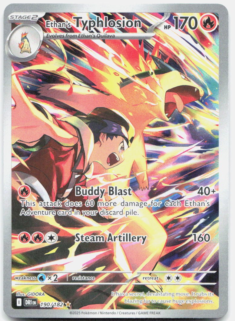 Holo Ethan\'s Typhlosion Fire 190/182 NM SV10: Destined Rivals Holo Ethan\'s Typhlosion Fire 190/182 NM SV10: Destined Rivals