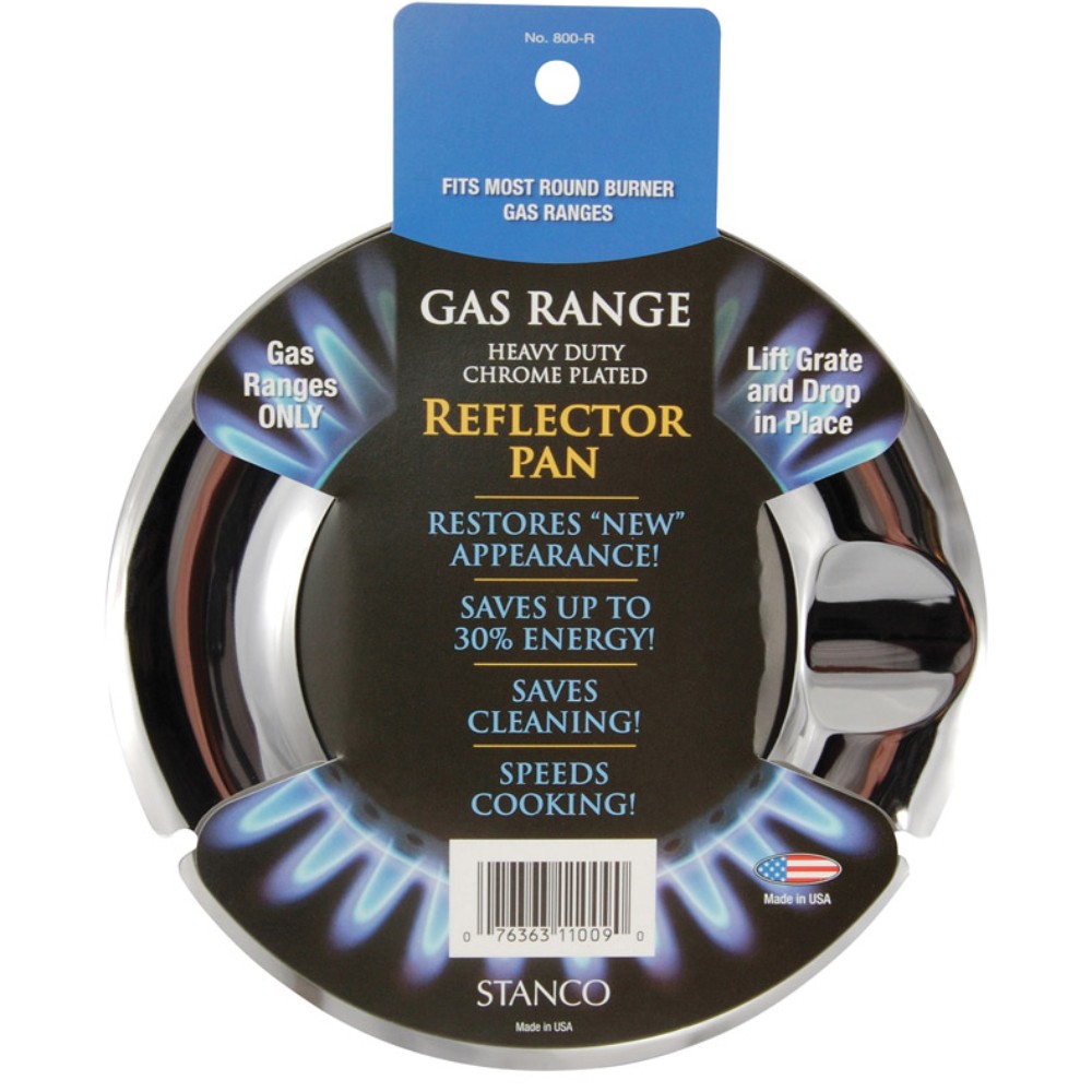 Stanco 800-R Chrome Plated Heavy Duty Gas Range Reflector Pan 7 in.