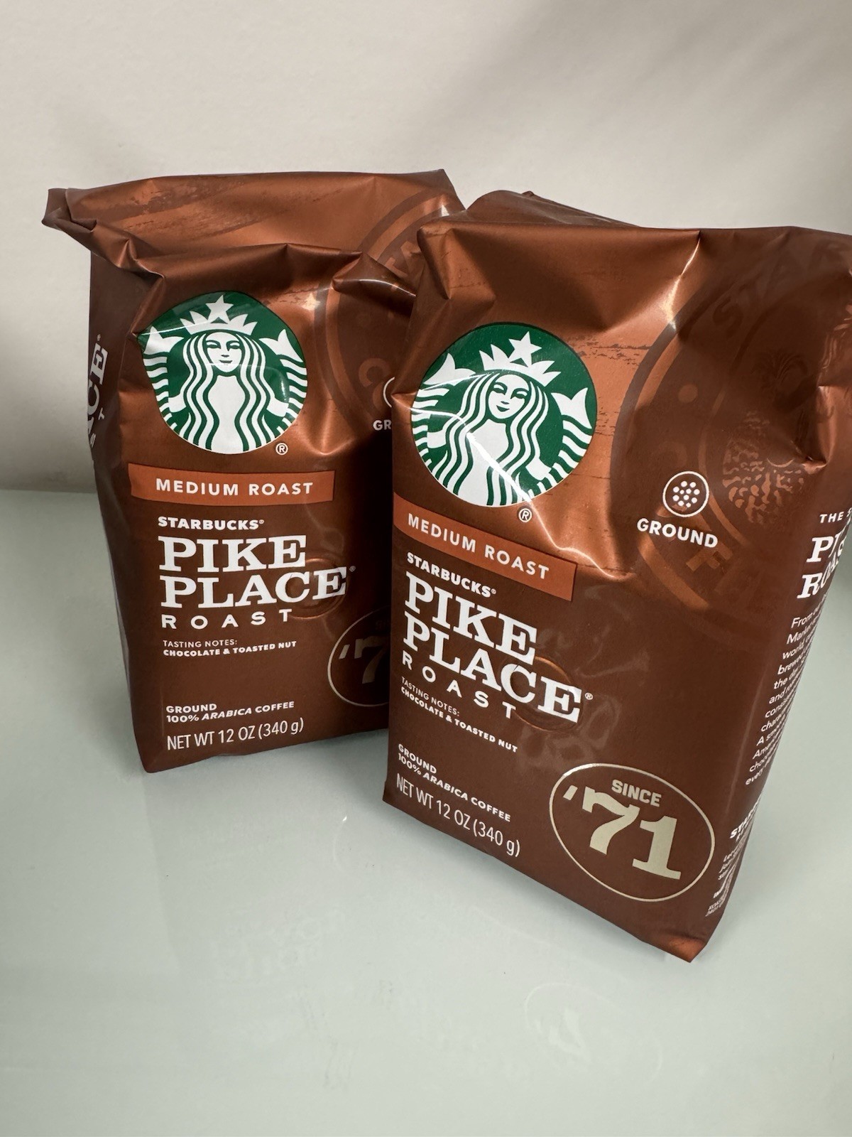 Starbucks Pike Place Ground Coffee    6 Bags.   12oz Each.   BBD 04/21.    Bulk