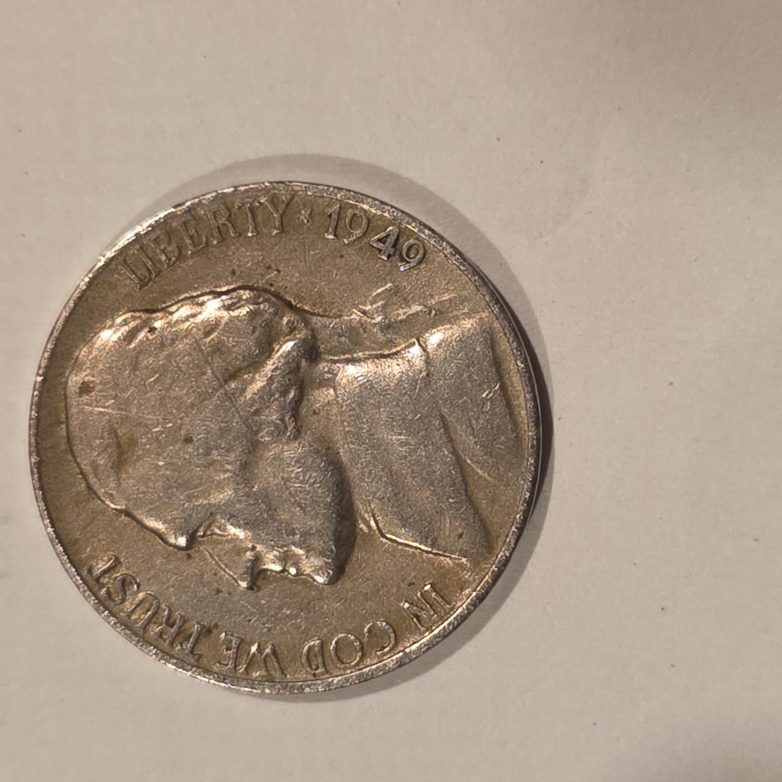 1949 D Over S Nickel