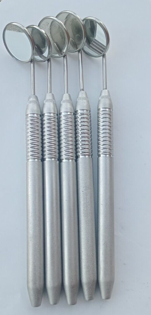 NEW German 10 PCS Dental Mouth Mirror #5 Unique Hollow Handle Dental Instruments