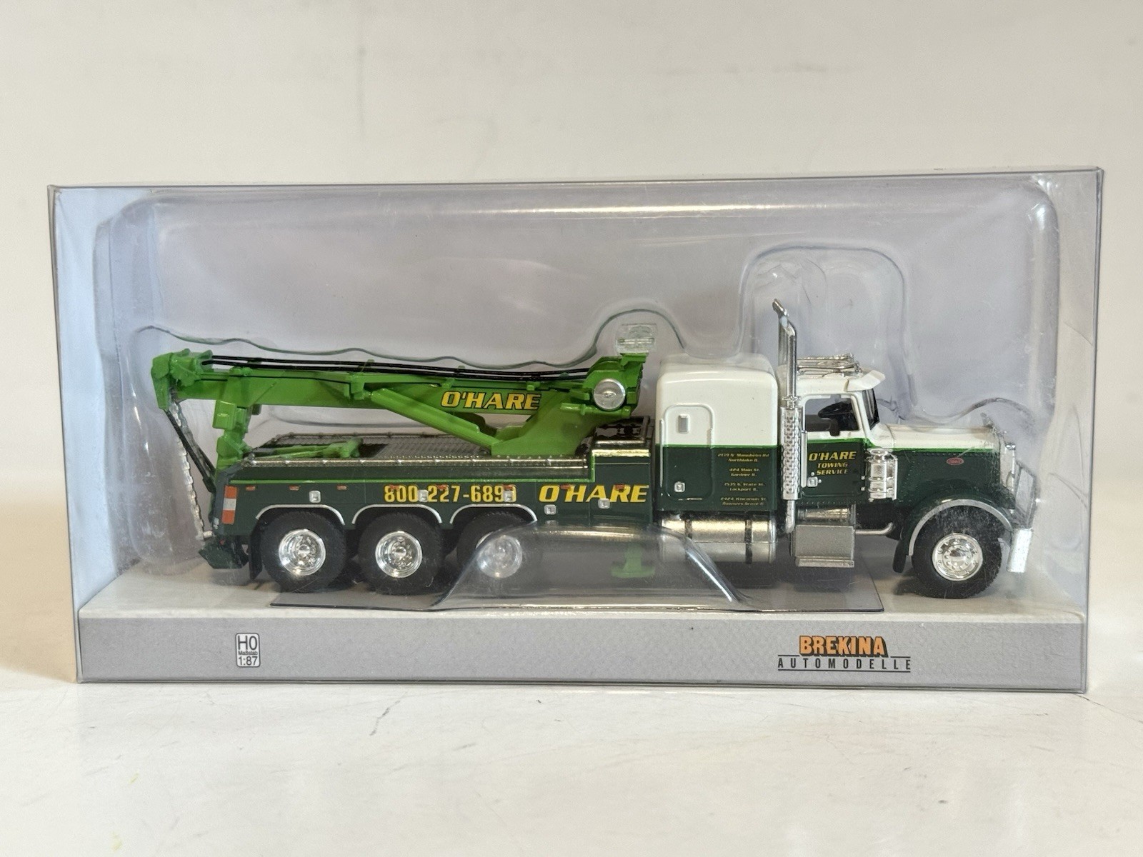 Rare 1/87 BREKINA Peterbilt 359 379 389 Rotator Heavy Wrecker Tow Truck O’HARE Rare 1/87 BREKINA Peterbilt 359 379 389 Rotator Heavy Wrecker Tow Truck O’HARE