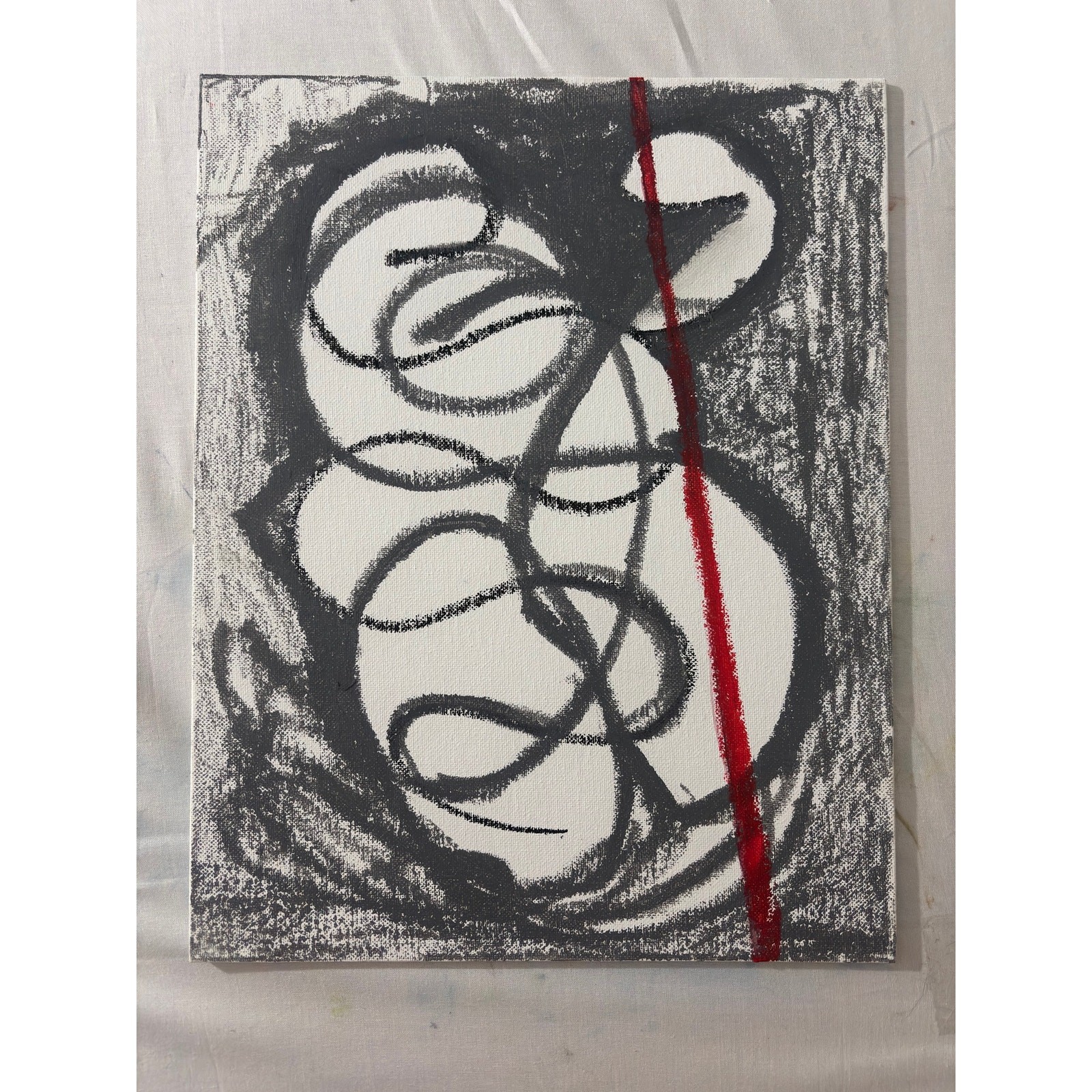 Original Abstract Painting Noah Marchiando Fine Art Wall Decor 11x14 Oil Pastel