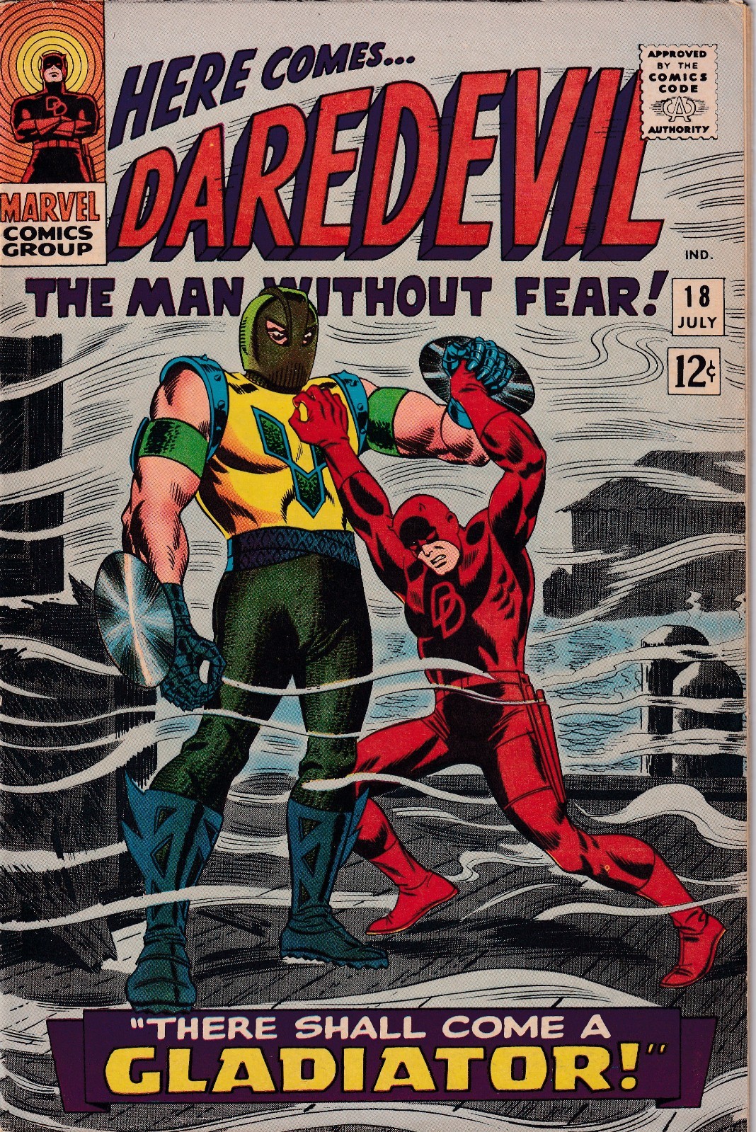 DAREDEVIL #18(1966) 1ST APP GLADIATOR  I\'M SELLING OUT NEED CASH 