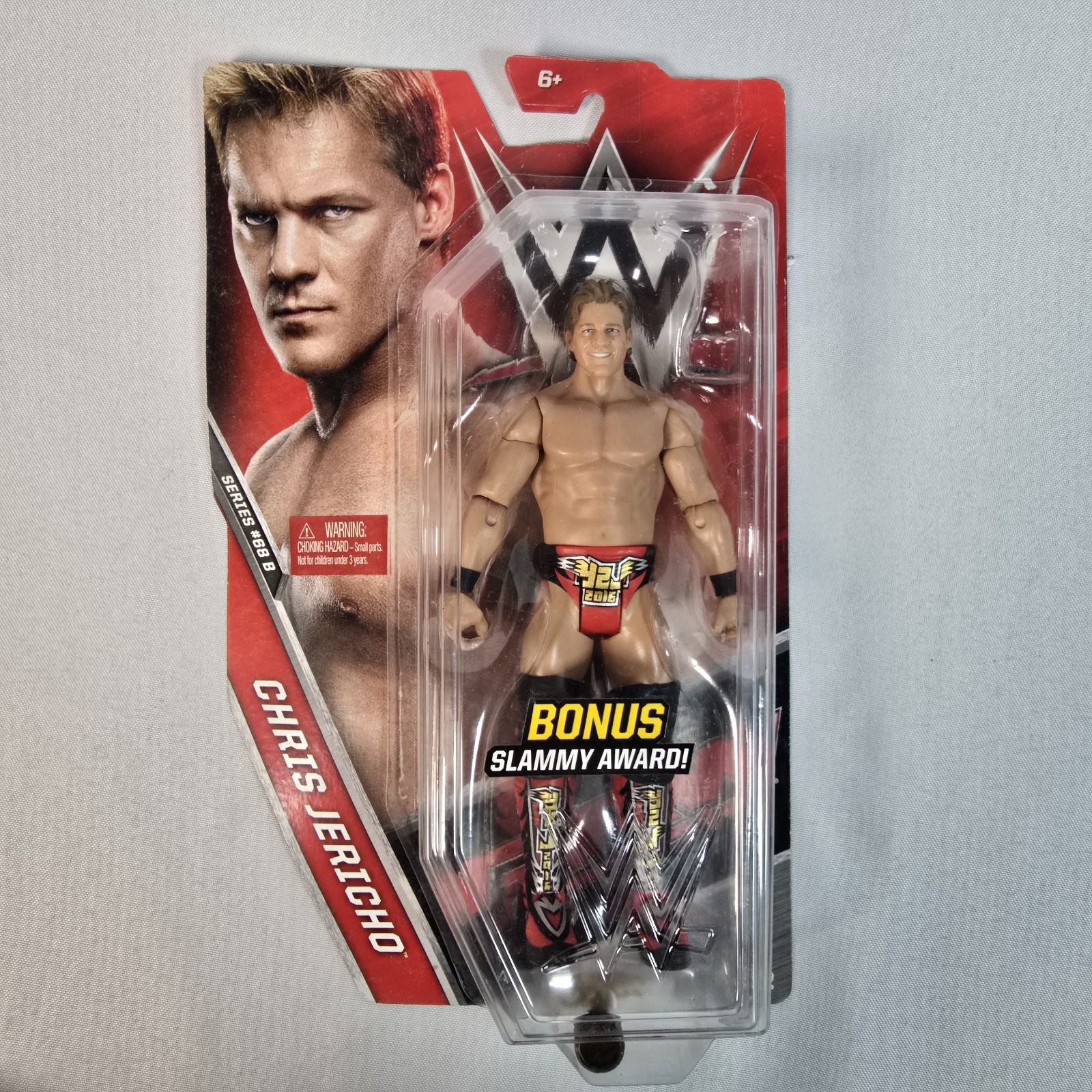 WWE Chris Jericho Series 68B Wrestling Figure Chase Slammy Award Bonus READ