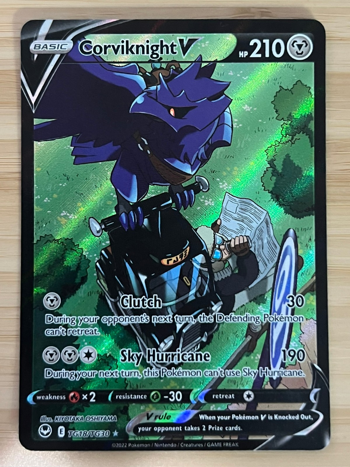 Corviknight V Silver Tempest TG18/TG30 Sword & Shield Ultra Rare Pokemon Card NM