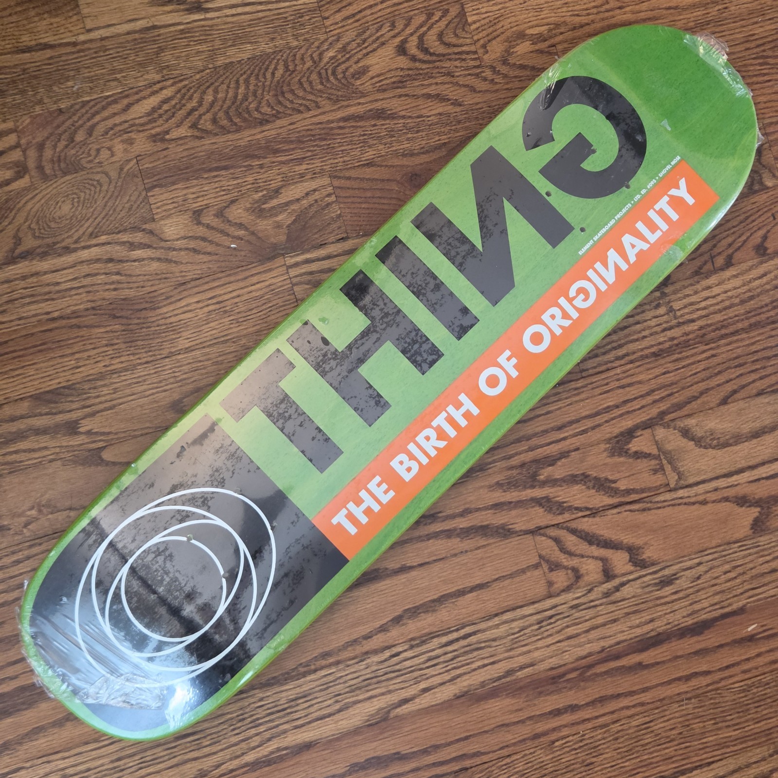 Vintage 2001 Element Skateboard Deck Thing Shovel Nose Green Rare 2000s OG NOS Vintage 2001 Element Skateboard Deck Thing Shovel Nose Green Rare 2000s OG NOS