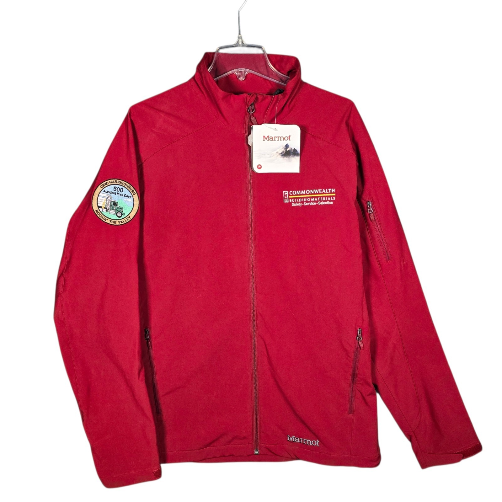 Marmot Approach Jacket Men\'s XL Brick Red Softshell Full Zip New With Tags