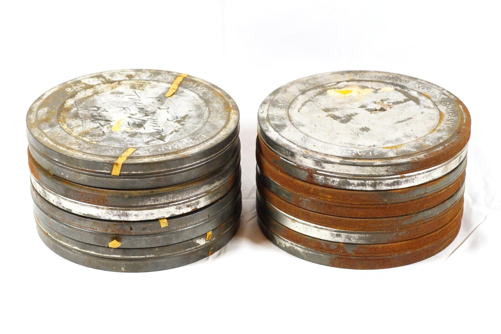 Vintage Eastman Kodak Recordak Dakomatic Metal Film Canisters 400\' 16MM