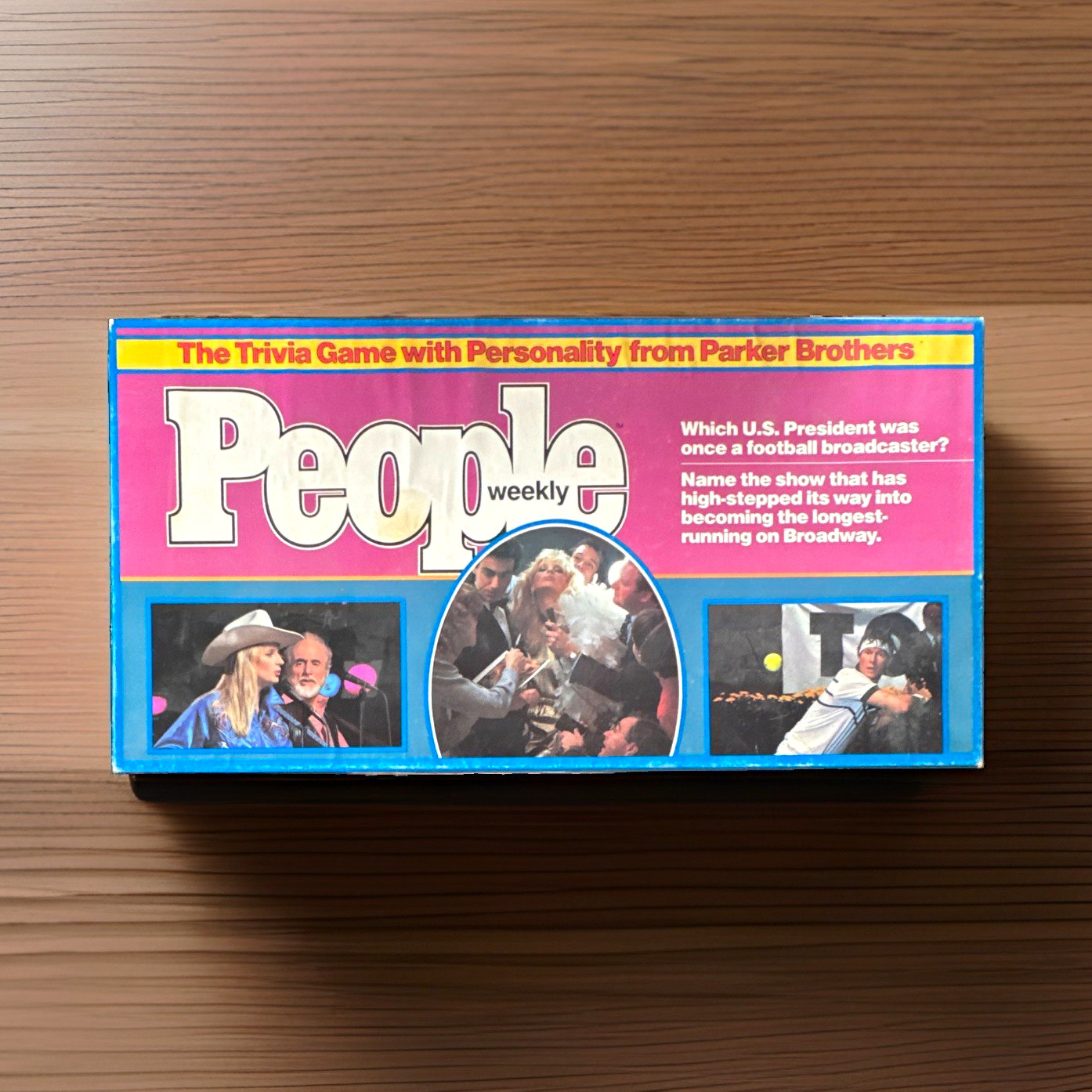 Vtg 1984 People Magazine Trivia Game Parker Bros SEALED CARDS 2 open decks.