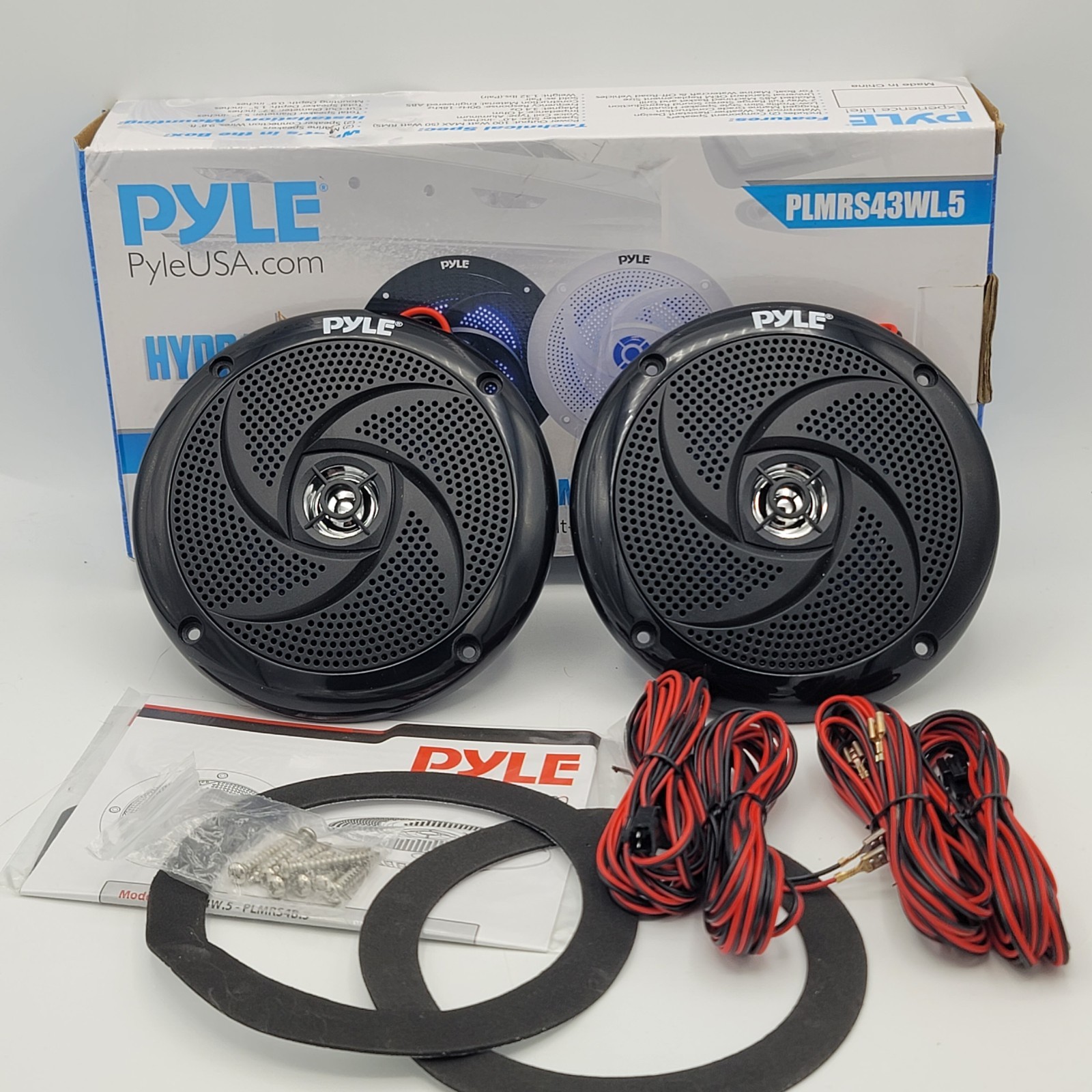 Pyle Hydra PLMRS43BL.5 Waterproof Marine Speakers 4