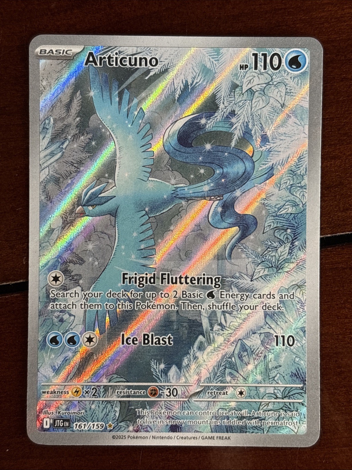Pokemon Journey Together Articuno 161/159 Illustration Rare MP