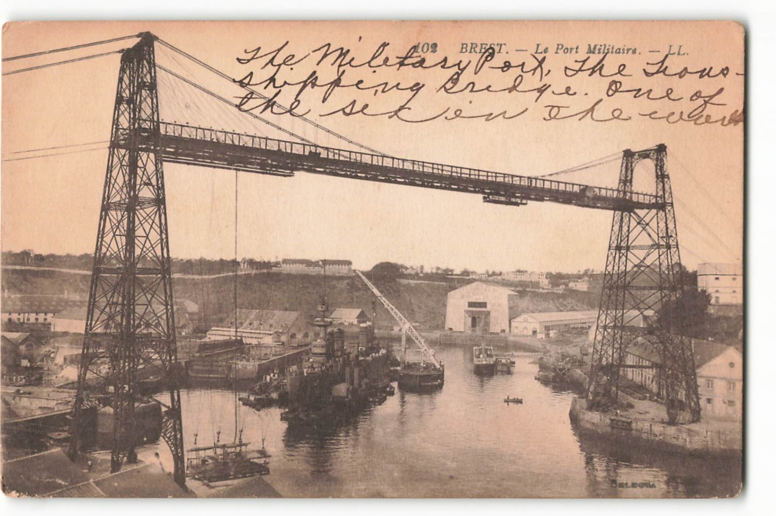 BREST. - Le Port Militaire Bridgemeister VTG Postcard KAY2.