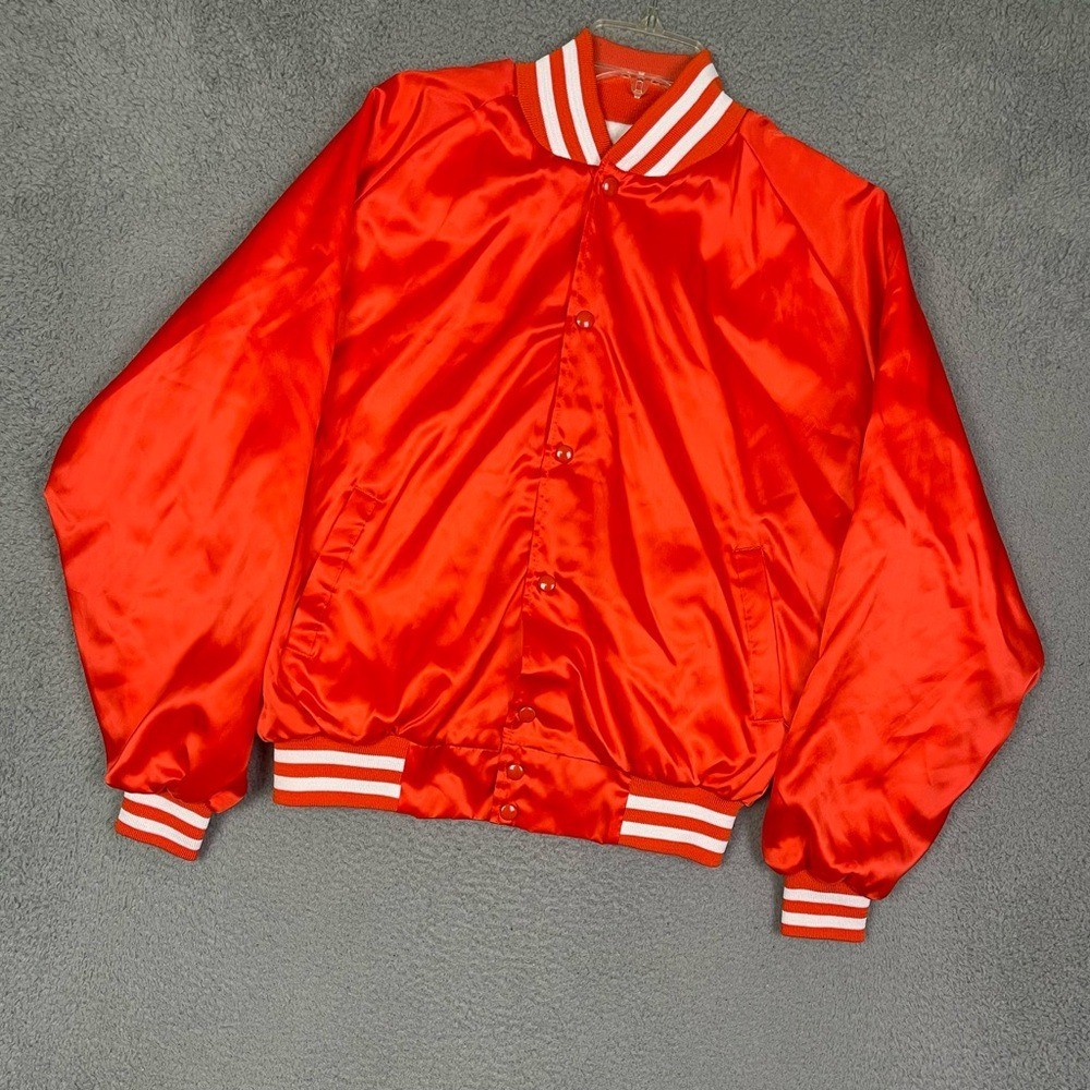 Vintage 80s artex satin jacket