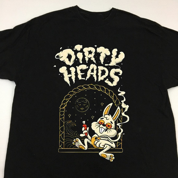 Vintage Dirty Heads Band Bunny T-Shirt Size S to 5XL NZ116 