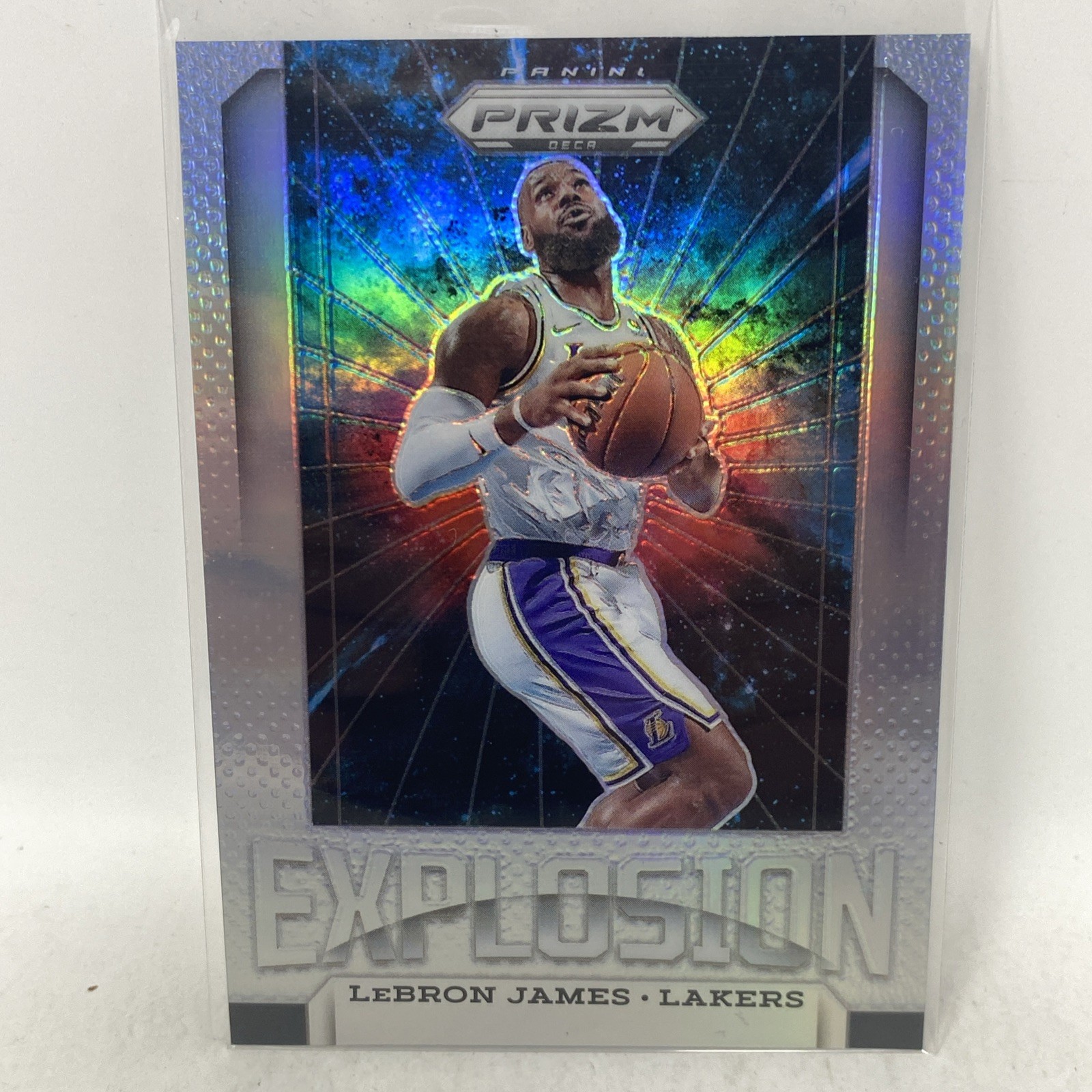 2024-2025 Panini Prizm Deca Explosion Silver Prizm #10 Lebron James LA Lakers 2024-2025 Panini Prizm Deca Explosion Silver Prizm #10 Lebron James LA Lakers