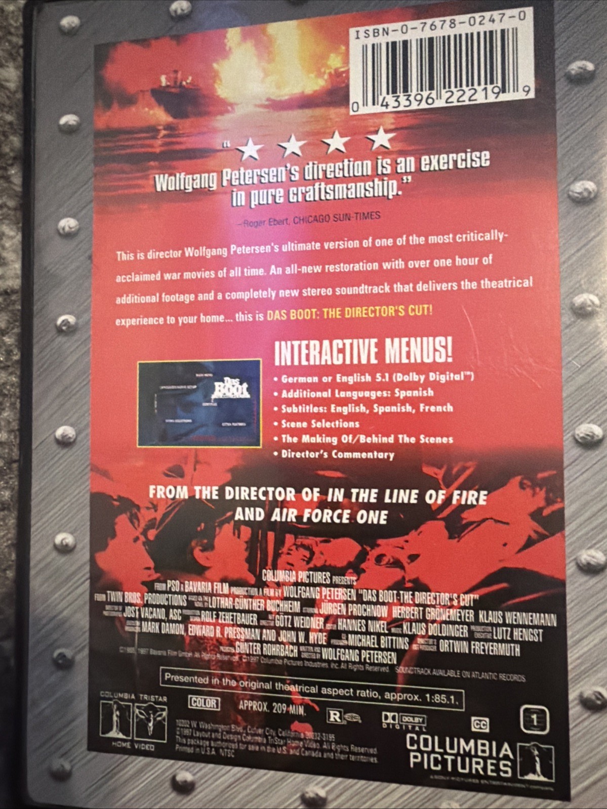 Das Boot (The Director\'s Cut) (DVD, 1982)