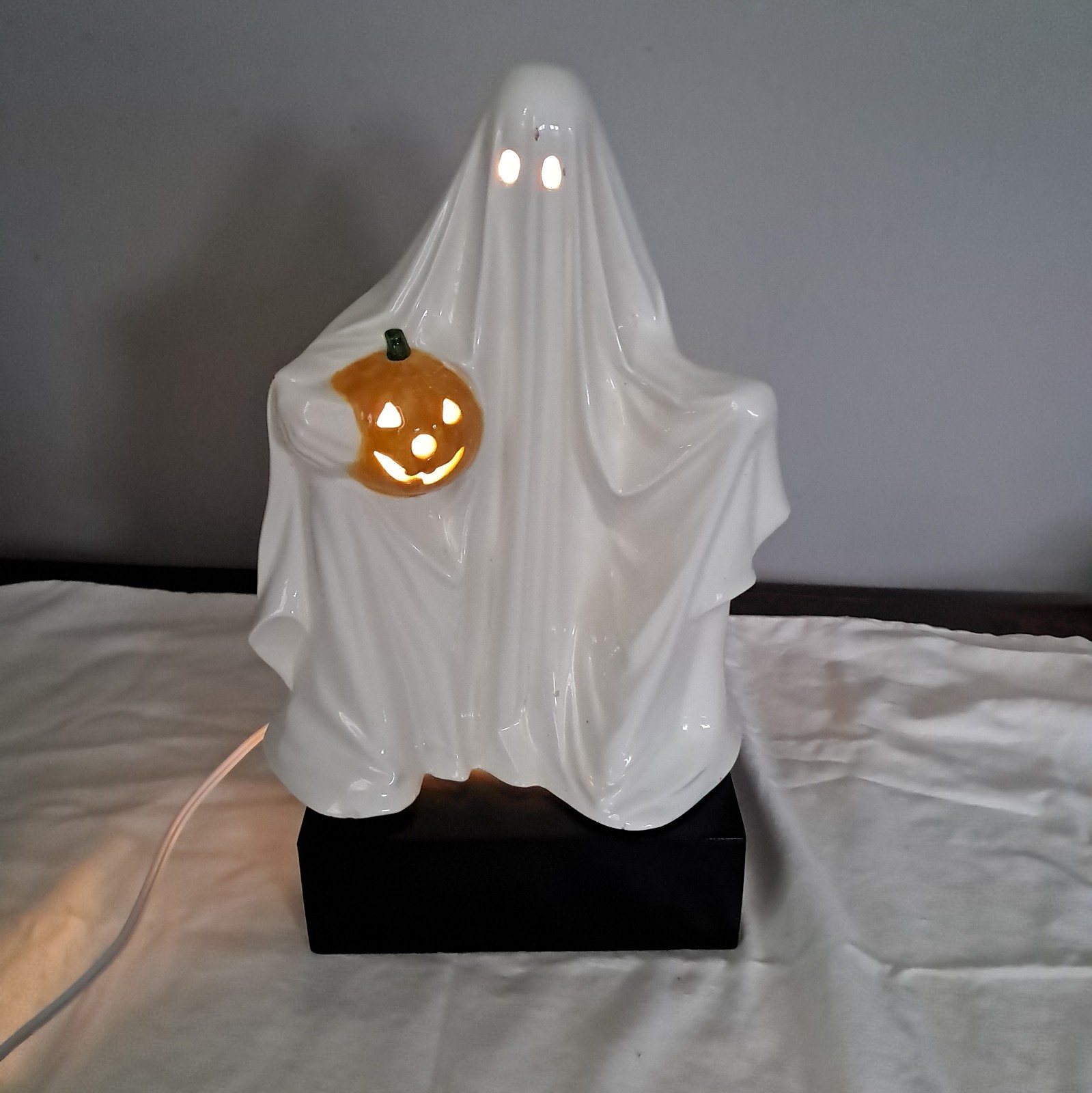 Byron Molds 1974 Ceramic Halloween Ghost & JackOLantern Pumpkin Early Casting Byron Molds 1974 Ceramic Halloween Ghost & JackOLantern Pumpkin Early Casting