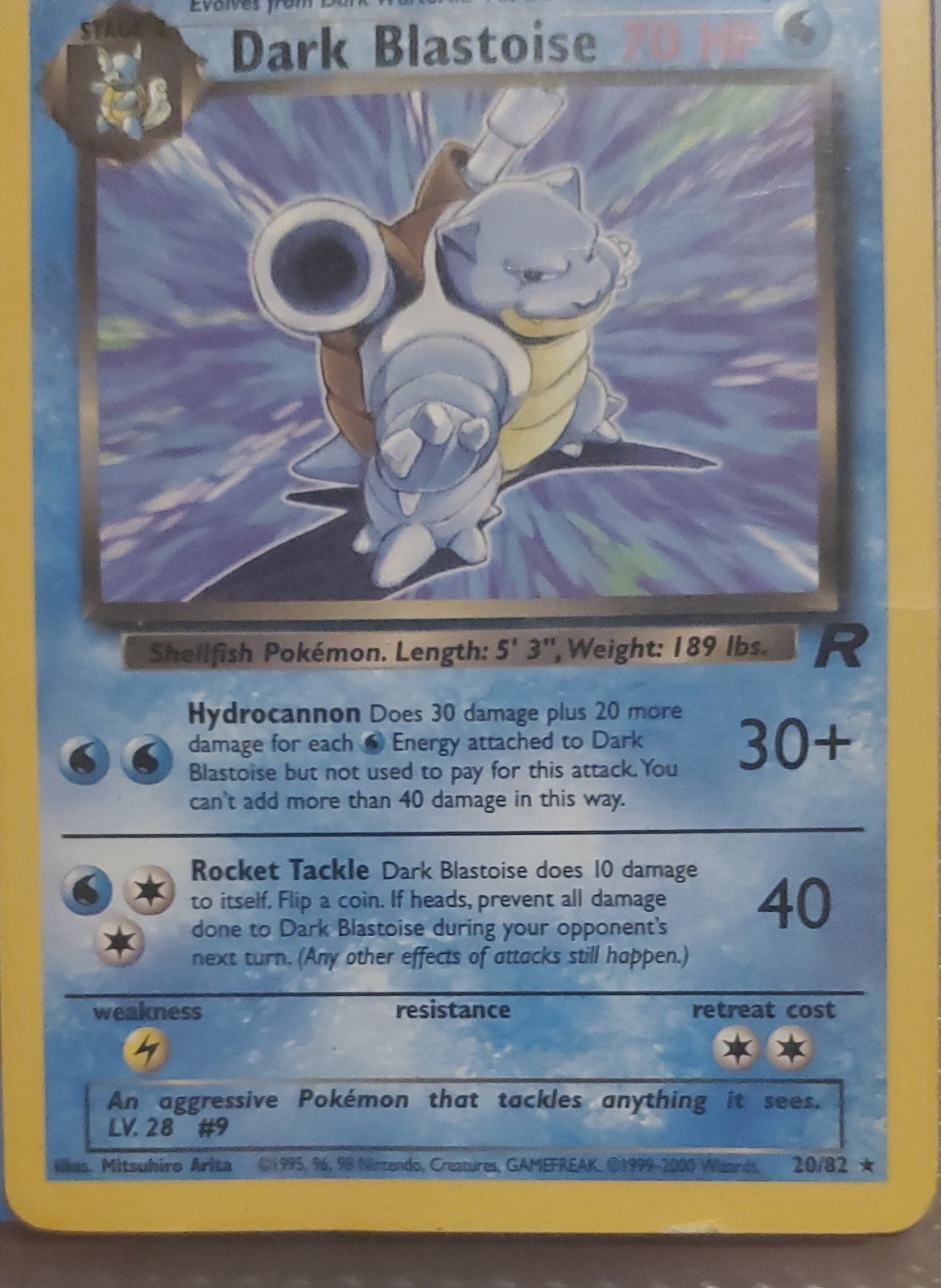 Dark Blastoise 20/82 Team Rocket Regular