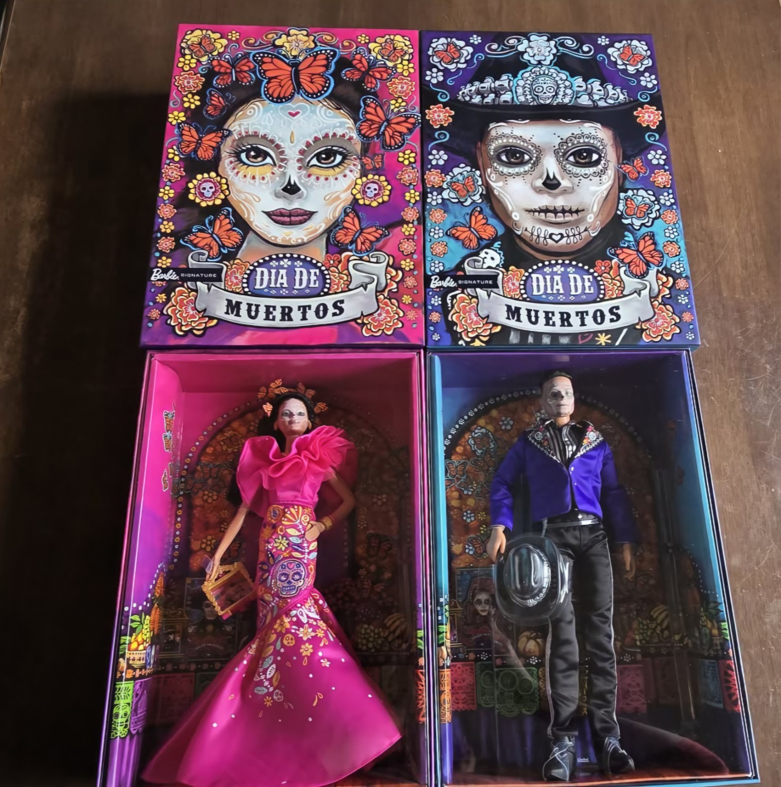 🌺💀 2023 Barbie Signature Día De Muertos Barbie & Ken Collector Doll Set 💀🌺