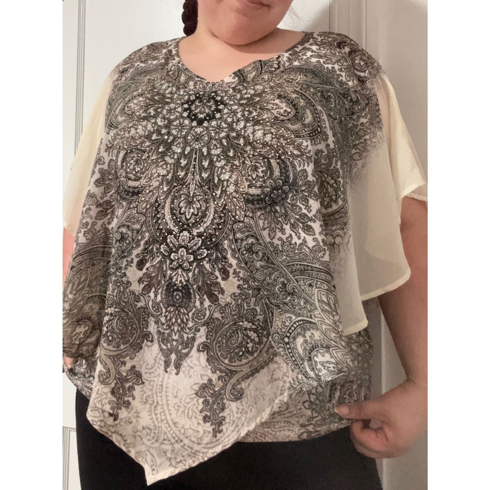 Westport 1962 Flowy Paisley Print Blouse