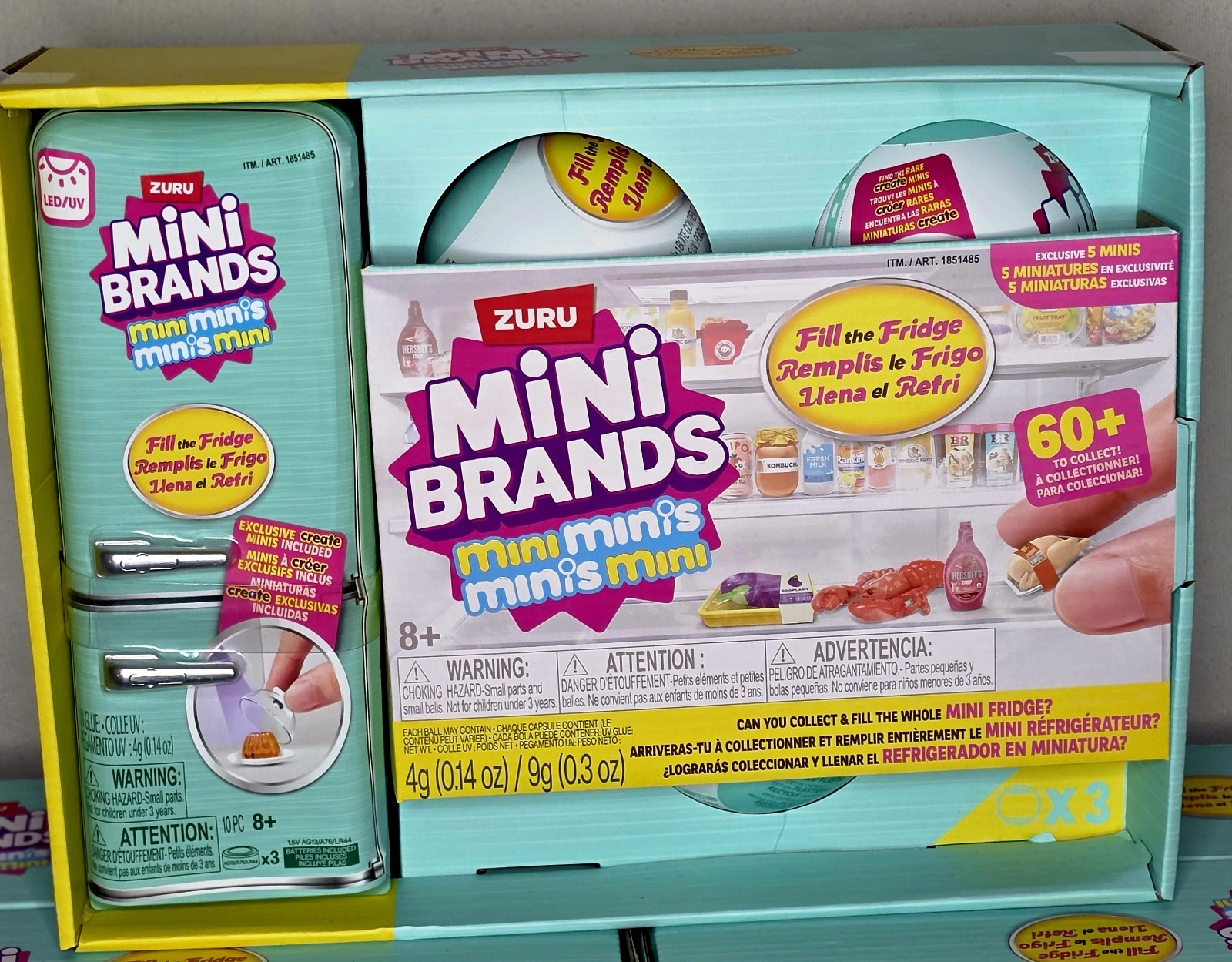 ZURU Mini Brands Mini Minis Fill the Fridge Mini Fridge Playset Ages 4-7