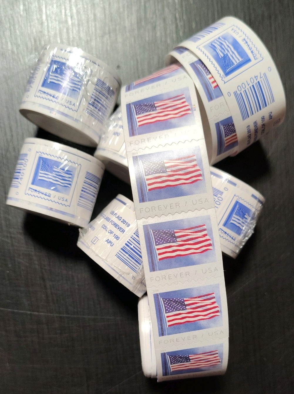 USPS Forever Stamps 2019-2024 Random Roll of 100 (New Self-Adhesive) MNH