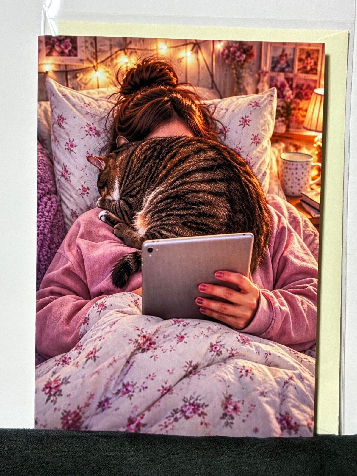 Surrounded by Love – Funny Cat Card for Cat Lovers