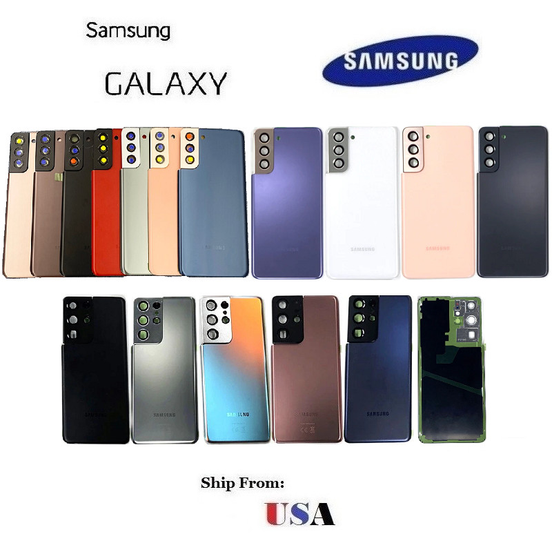 OEM Samsung S21/S22/S23/S24/S25/S26 Series back glass replacement w/ camera lens