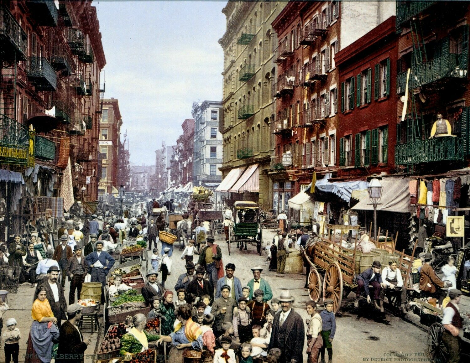 1900 Mulberry St New York City NYC USA Vintage Old Photo 8.5 1900 Mulberry St New York City NYC USA Vintage Old Photo 8.5