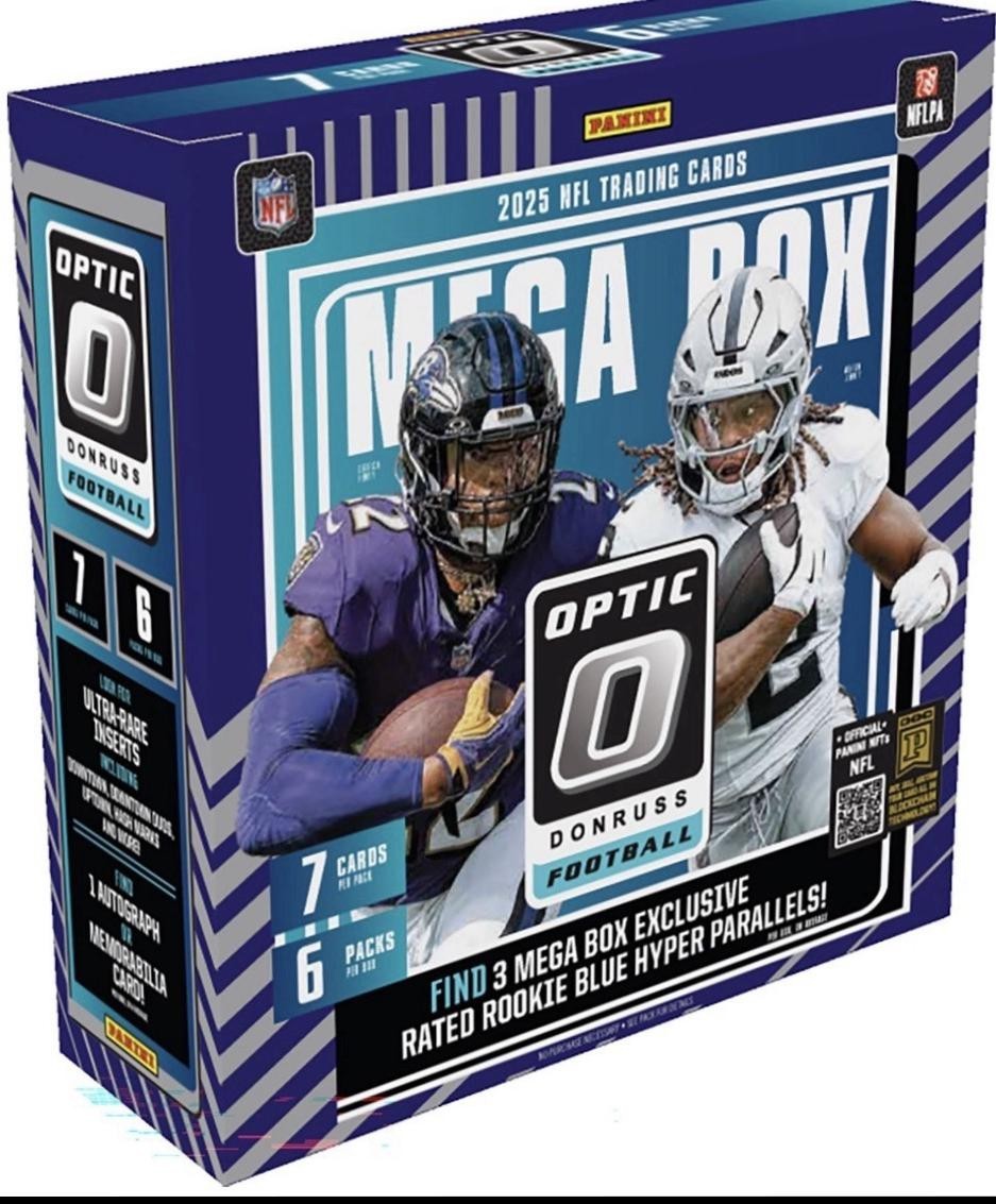 Panini 2025 Donruss Optic NFL Mega Box - Factory Sealed - eBay LIVE RIP