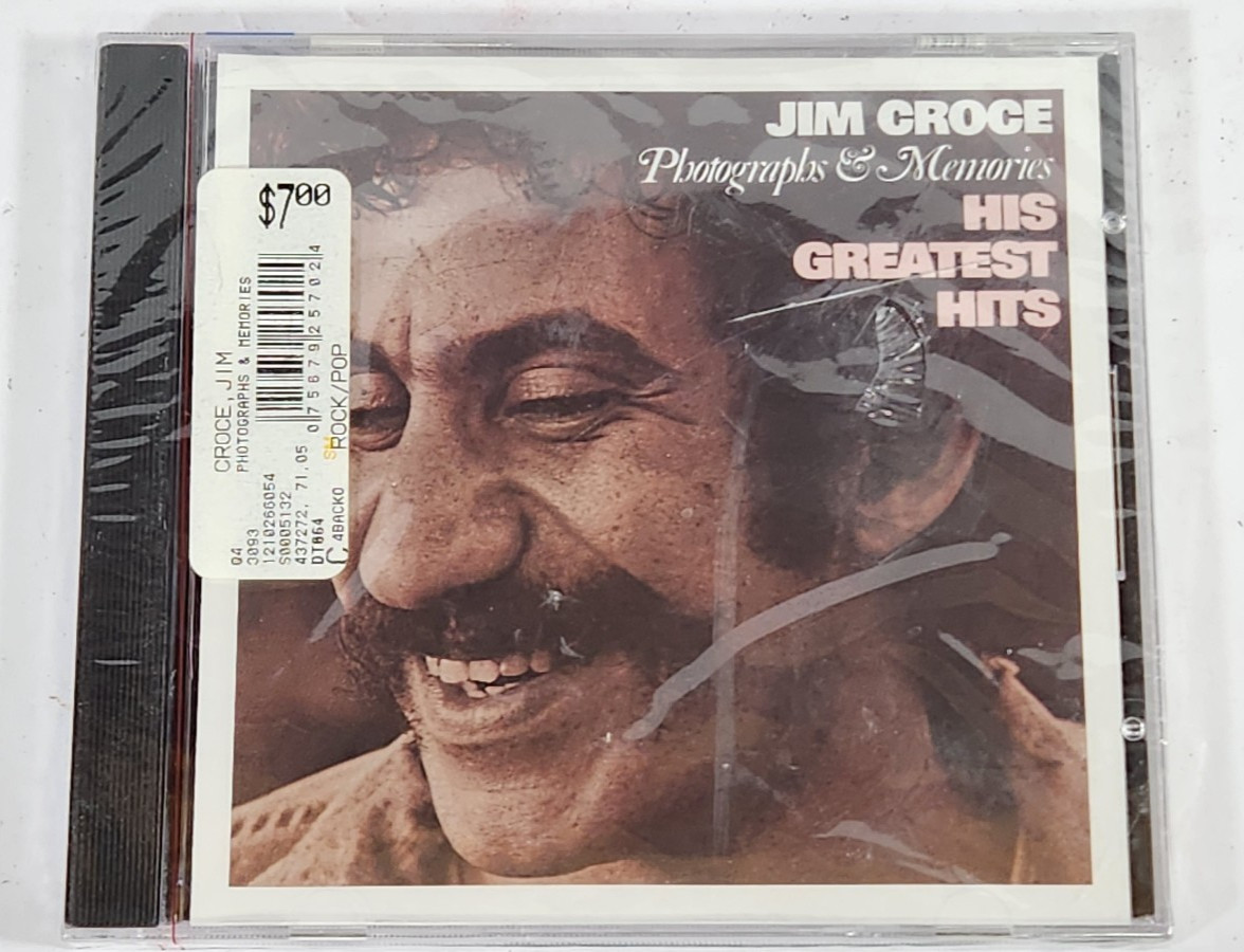 Vintage 1985 JIM CROCE - Photographs & Memories: His Greatest Hits CD Sealed New Vintage 1985 JIM CROCE - Photographs & Memories: His Greatest Hits CD Sealed New